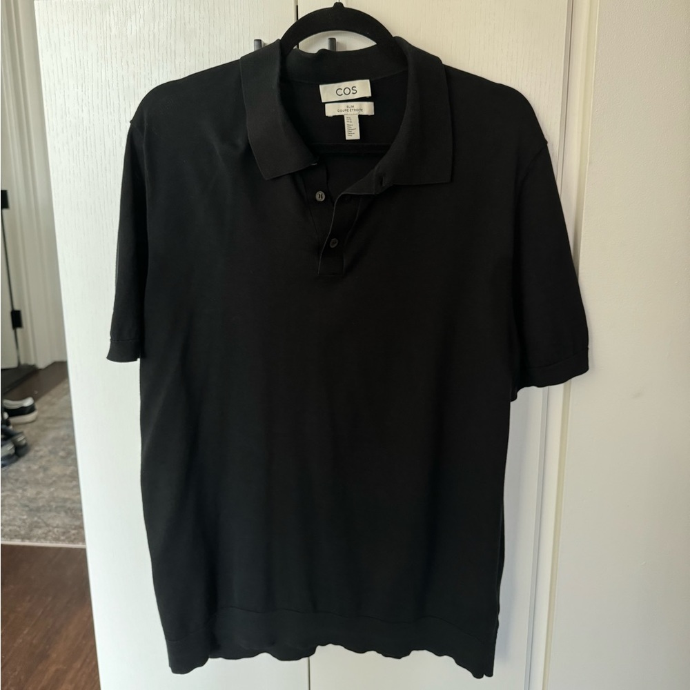 COS Black Polo